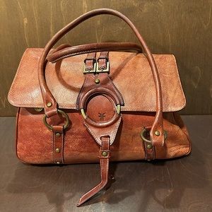 Frye handbag - distressed red